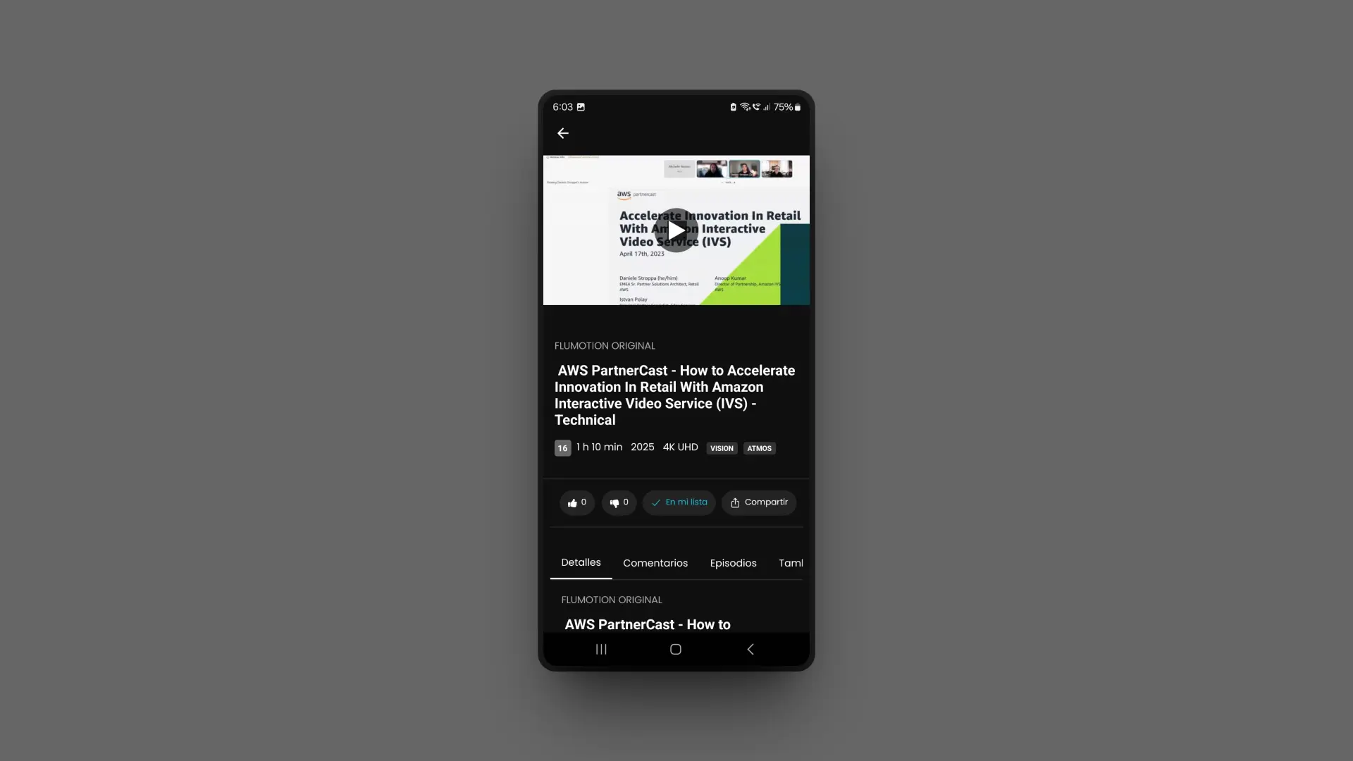 OTT streaming app